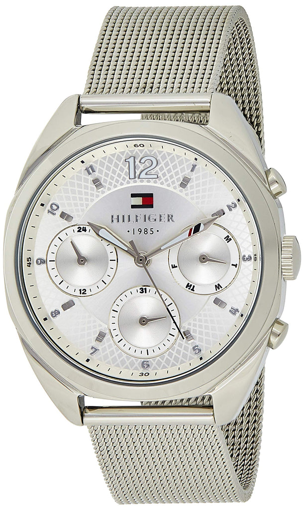 Tommy Hilfiger Mia Silver Dial Silver Mesh Bracelet Watch for Men - 1781628 Buy Now By Tommy Hilfiger