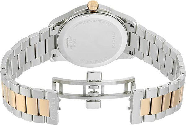 Gucci G Timeless Quartz Silver Dial Two Tone Steel Strap Watch For Men - YA126450 Buy Now By Gucci