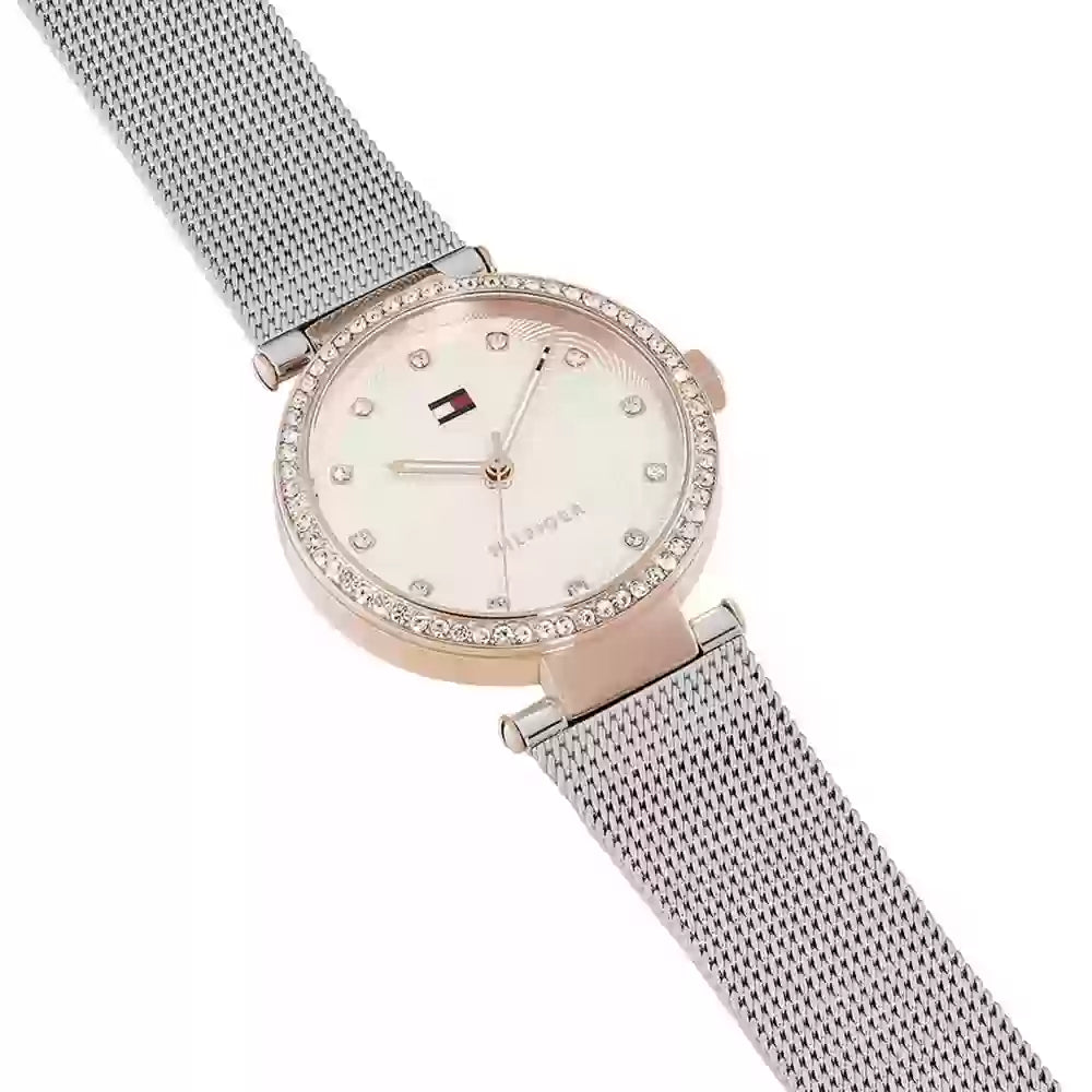 Tommy Hilfiger Lynn Quartz Silver Dial Silver Mesh Bracelet Watch For Women - 1781863 Buy Now By Tommy Hilfiger