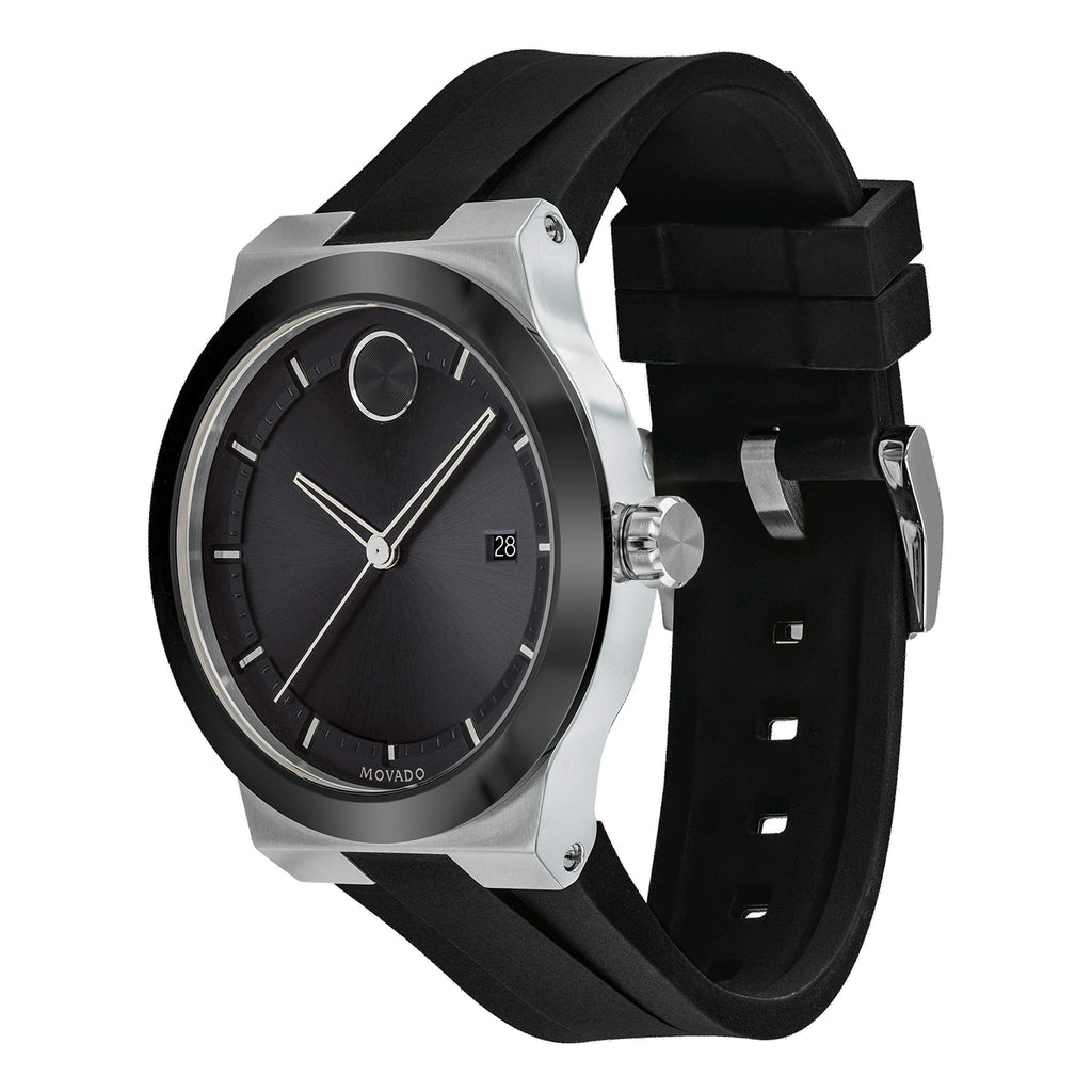 Movado Bold Fusion Black Dial Black Silicone Strap Watch for Men - 3600624 Buy Now By Movado
