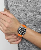 Hugo Boss Energy Chronograph Quartz Black Dial Orange Rubber Strap Watch For Men - 1513970 Buy Now By Hugo Boss