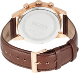 Hugo Boss Navigator Grey Dial Brown Leather Strap Watch for Men - 1513496 Buy Now By Hugo Boss