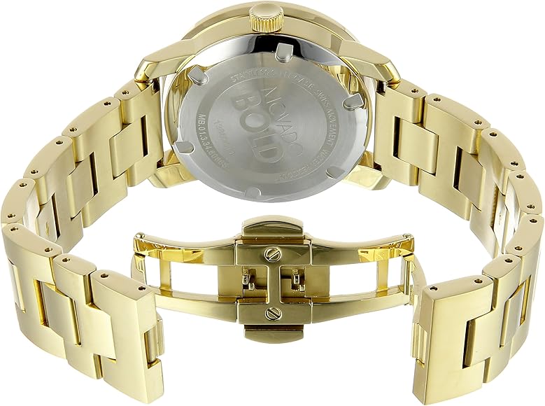 Movado Bold Diamonds Gold Dial Gold Steel Strap Watch for Women - 3600150 Buy Now By Movado