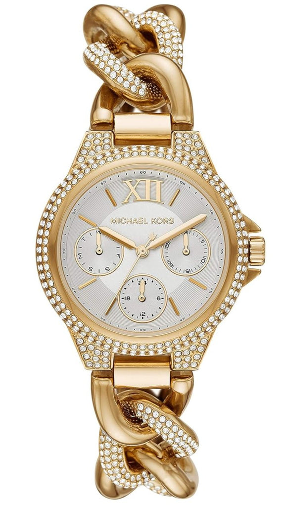 Michael Kors Camille Chronograph Silver Dial Gold Steel Strap Watch for Women - MK6842 Buy Now By Michael Kors