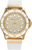 Michael Kors Everest Analog Gold Dial White Silicone Strap Watch For Women - MK7357 Buy Now By Michael Kors