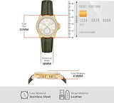 Michael Kors Mini Everest Crystals White Dial Green Leather Strap Watch for Women - MK4720 Buy Now By Michael Kors