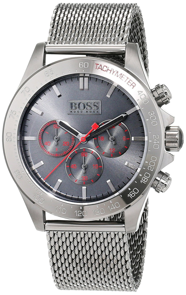 Hugo Boss Ikon Grey Dial Grey Mesh Bracelet Watch for Men - 1513443 Buy Now By Hugo Boss