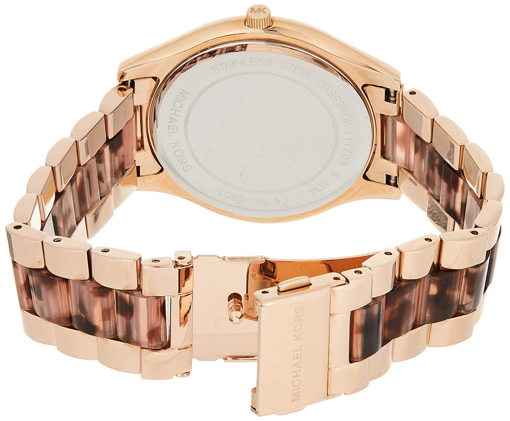 Michael Kors Runway Rose Gold Dial Two Tone Steel Strap Watch for Women - MK4301 Buy Now By Michael Kors