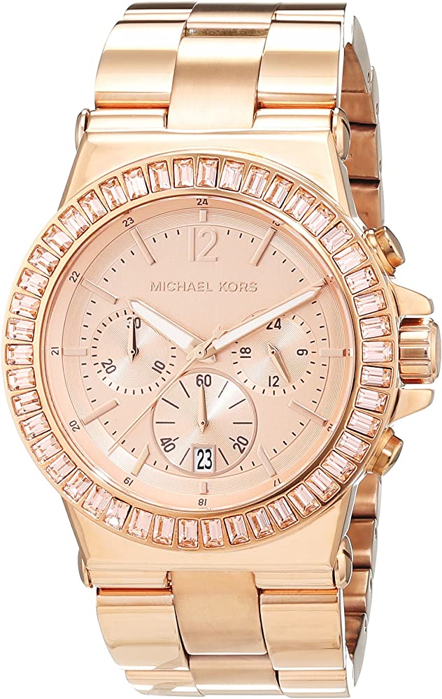 Michael Kors Dylan Rose Gold Dial Rose Gold Steel Strap Watch for Women - MK5412 Buy Now By Michael Kors