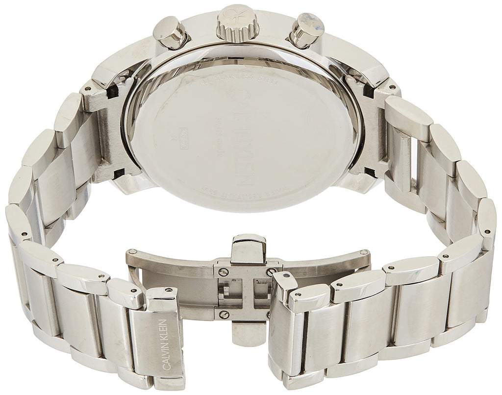 Calvin Klein City Chronograph Blue Dial Silver Steel Strap Watch for Men - K2G2714N Buy Now By Calvin Klein