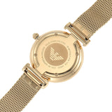 Emporio Armani Retro Gold Dial Gold Mesh Bracelet Watch For Women - AR1957 Buy Now By Emporio Armani