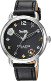 Coach Delancey Black Dial Black Leather Strap Watch for Women - 14502780 Buy Now By Coach