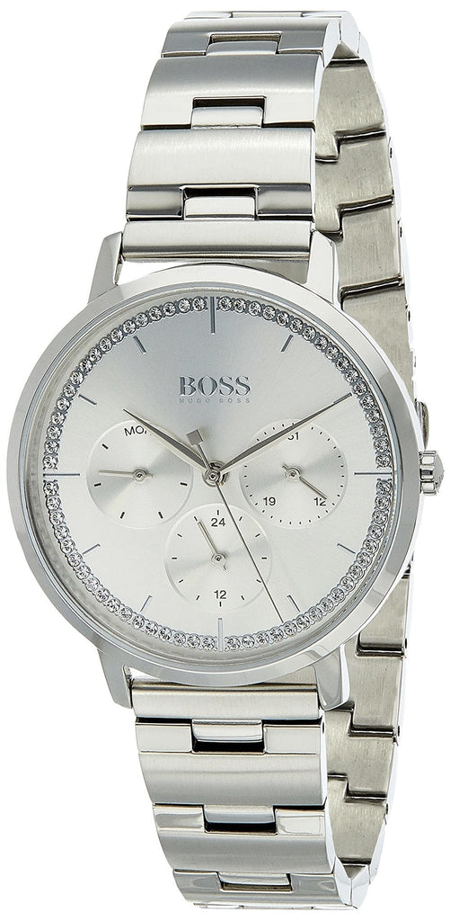 Hugo Boss Prima Silver Dial Silver Steel Strap Watch for Women - 1502570 Buy Now By Hugo Boss