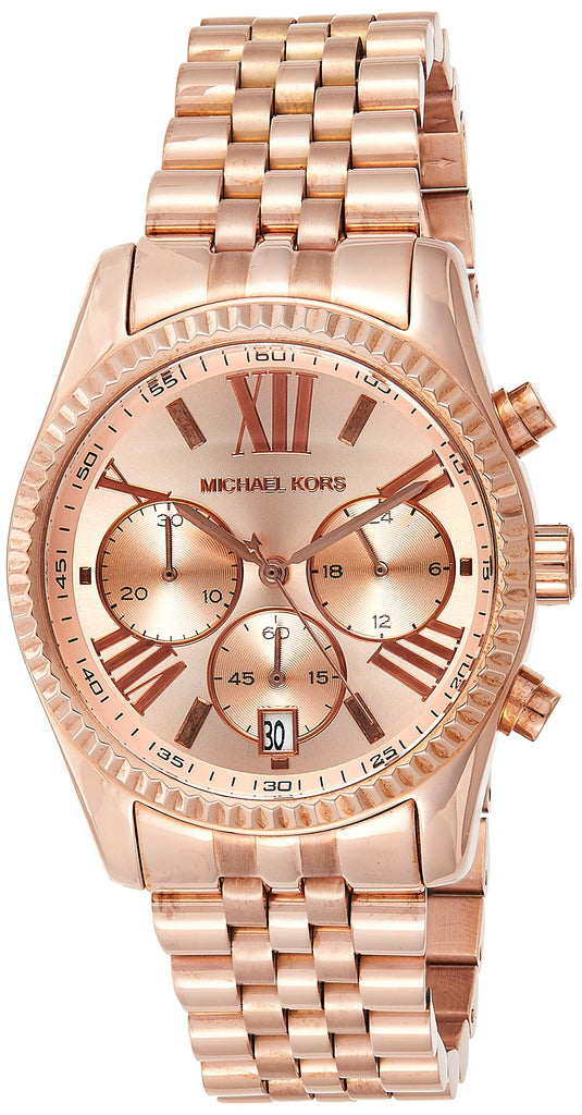 Michael Kors Lexington Rose Gold Dial Rose Gold Steel Strap Watch for Women - MK5569 Buy Now By Michael Kors