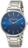 Coach Charles Blue Dial Silver Steel Strap Watch for Men - 14602429 Buy Now By Coach
