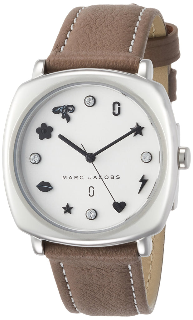 Marc Jacobs Mandy Silver Dial Brown Leather Strap Watch for Women - MJ1563 Buy Now By Marc Jacobs