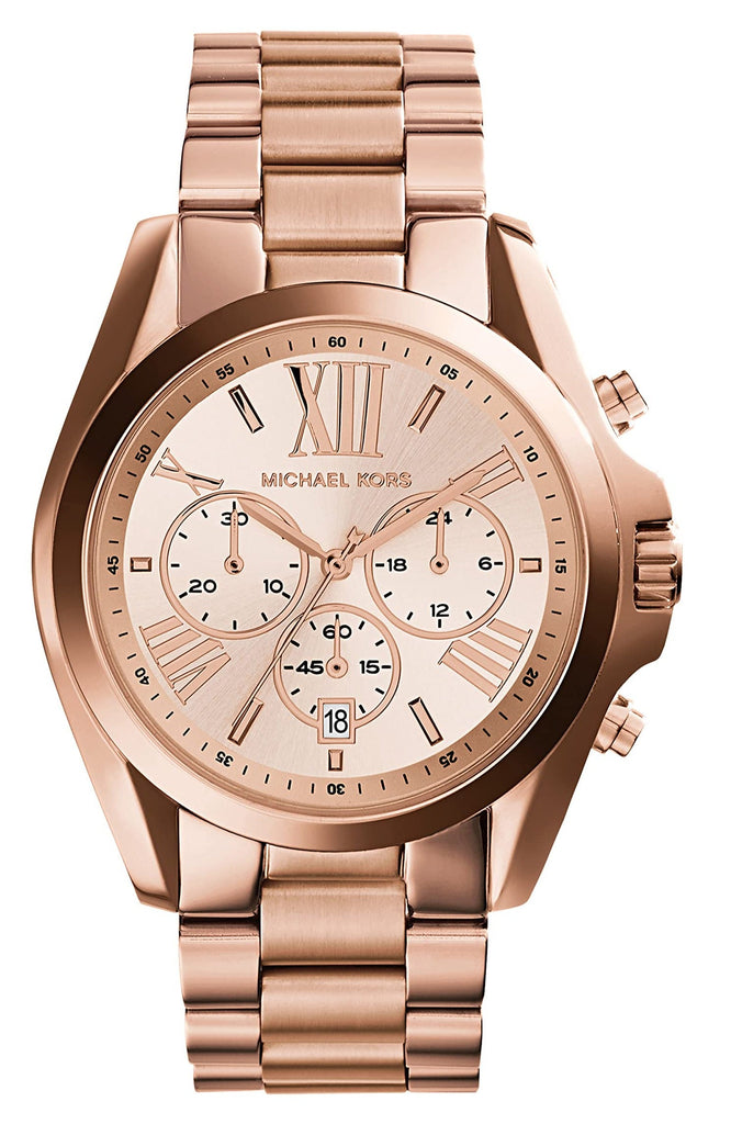 Michael Kors Bradshaw Rose Gold Dial Rose Gold Steel Strap Watch for Women - MK5503 Buy Now By Michael Kors