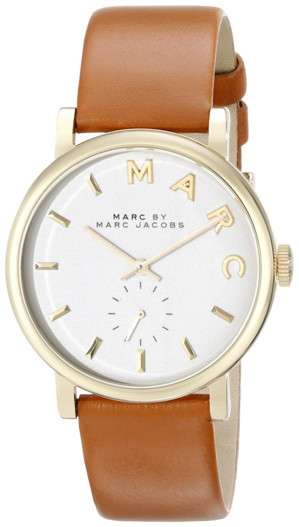 Marc Jacobs Baker White Dial Brown Leather Strap Watch for Womern - MBM1316 Buy Now By Marc Jacobs