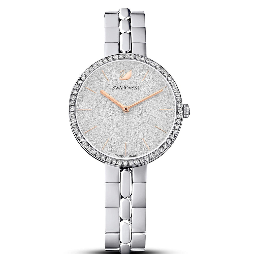 Swarovski Cosmopolitan Diamond Powder Silver Dial Silver Steel Strap Watch for Women - 5517807 Buy Now By Swarovski