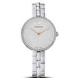 Swarovski Cosmopolitan Diamond Powder Silver Dial Silver Steel Strap Watch for Women - 5517807 Buy Now By Swarovski