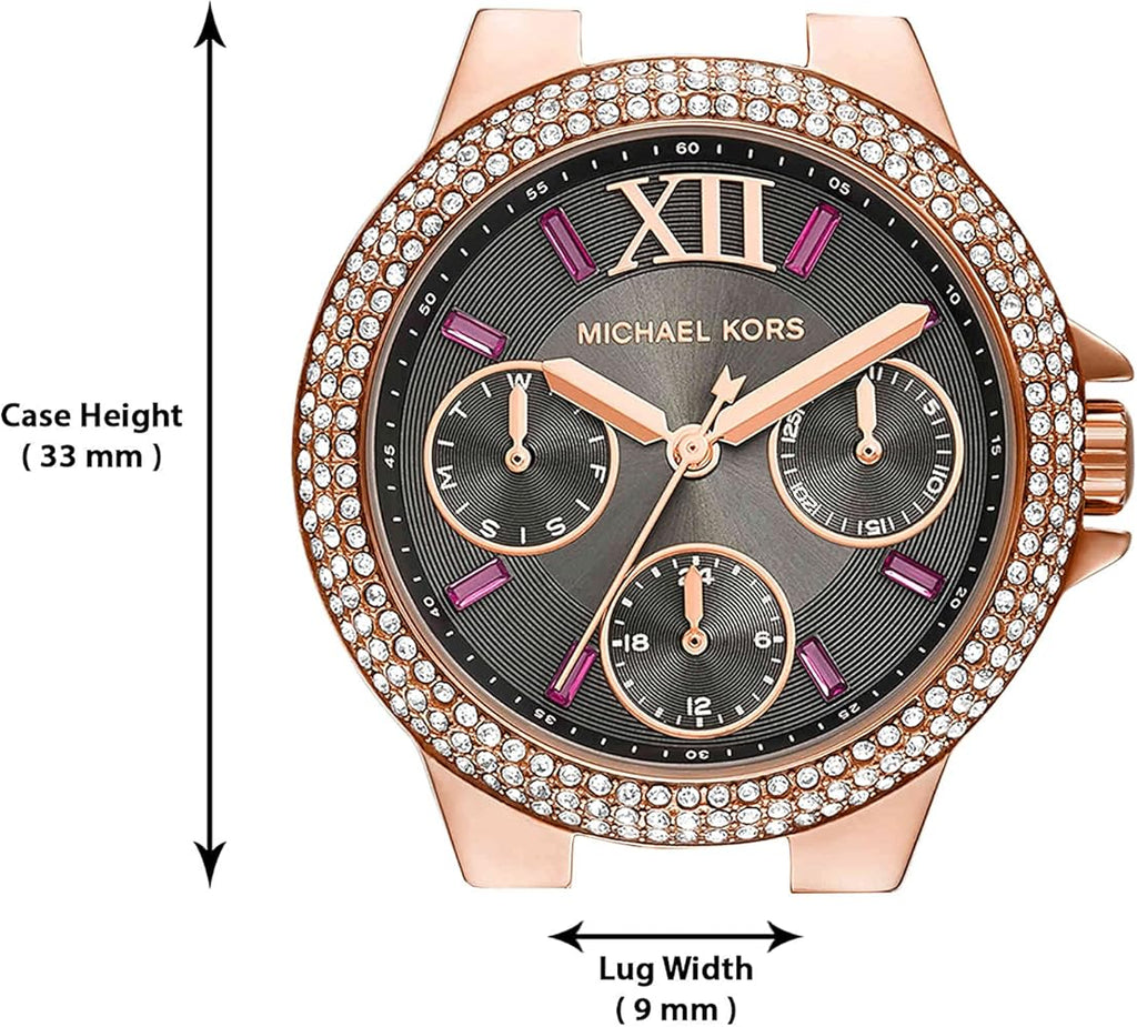 Michael Kors Camille Chronograph Grey Dial Rose Gold Steel Strap Watch For Women - MK6983 Buy Now By Michael Kors