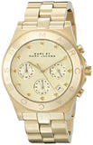 Marc Jacobs Blade Chronograph Gold Dial Gold Steel Strap Watch for Women - MBM3101 Buy Now By Marc Jacobs