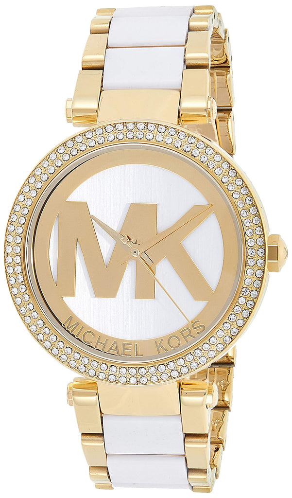 Michael Kors Parker White Dial Two Tone Steel Strap Watch for Women - MK6313 Buy Now By Michael Kors