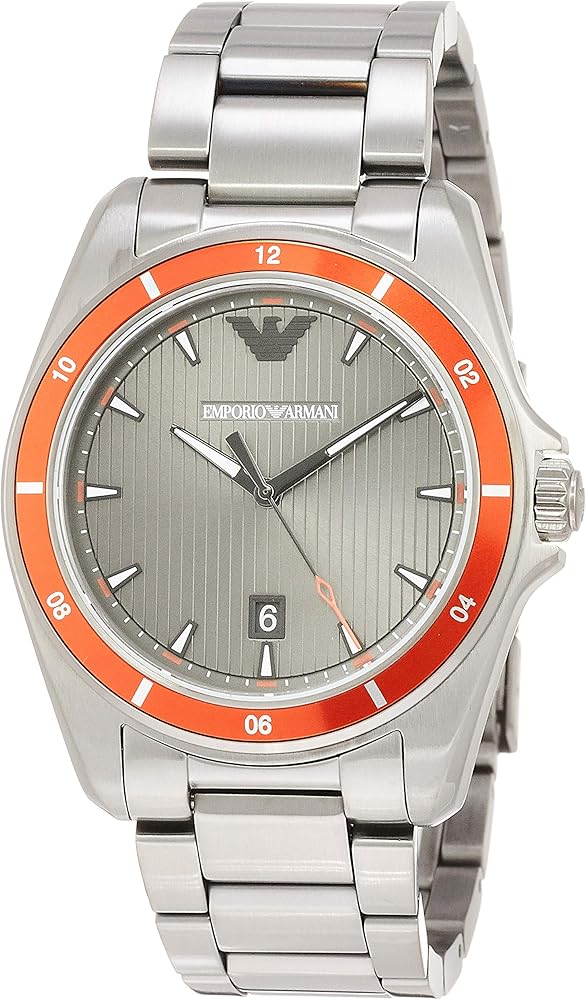 Emporio Armani Sigma Quartz Grey Dial Grey Steel Strap Watch For Men - AR11178 Buy Now By Emporio Armani