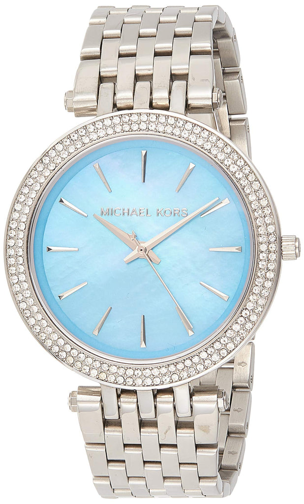 Michael Kors Darci Mother of Pearl Blue Dial Silver Steel Strap Watch for Women - MK3515 Buy Now By Michael Kors