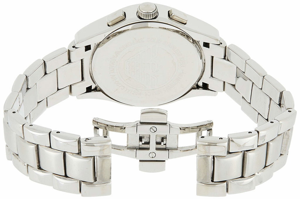 Emporio Armani Valente Chronograph Black Dial Silver Stainless Steel Watch For Men - AR0673 Buy Now By Emporio Armani