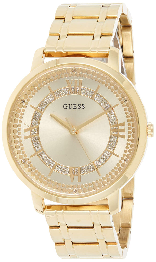 Guess Montauk Gold Dial Gold Steel Strap Watch for Women - W0933L2 Buy Now By Guess