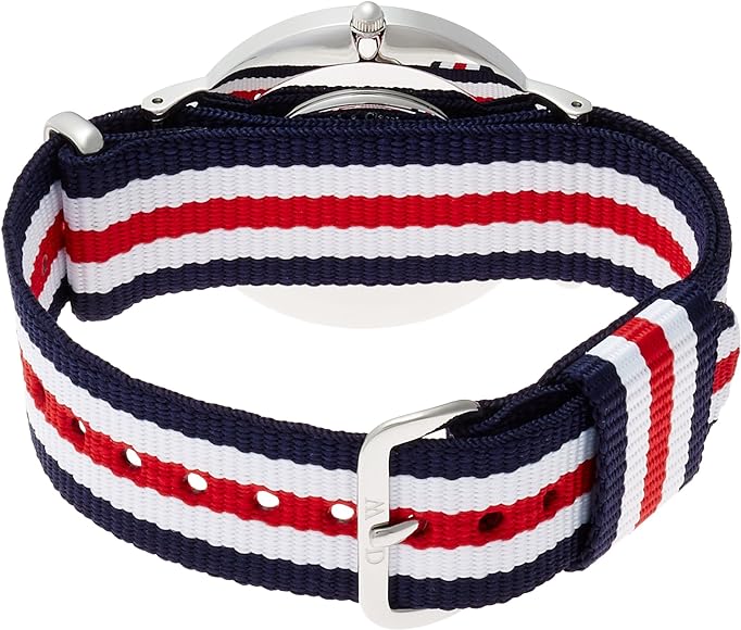 Daniel Wellington Classic Canterbury White Dial Two Tone NATO Strap Watch For Women - DW00100051 Buy Now By Daniel Wellington