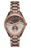 Michael Kors Lauryn Rose Gold Dial Brown Steel Strap Watch for Women - MK3757 Buy Now By Michael Kors
