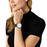 Michael Kors Hadyn Chronograph Silver Dial Black Rubber Strap Watch for Women - MK7486 Buy Now By Michael Kors