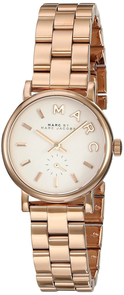 Marc Jacobs Baker White Dial Rose Gold Steel Strap Watch for Women - MBM3248 Buy Now By Marc Jacobs