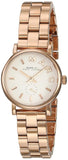 Marc Jacobs Baker White Dial Rose Gold Steel Strap Watch for Women - MBM3248 Buy Now By Marc Jacobs