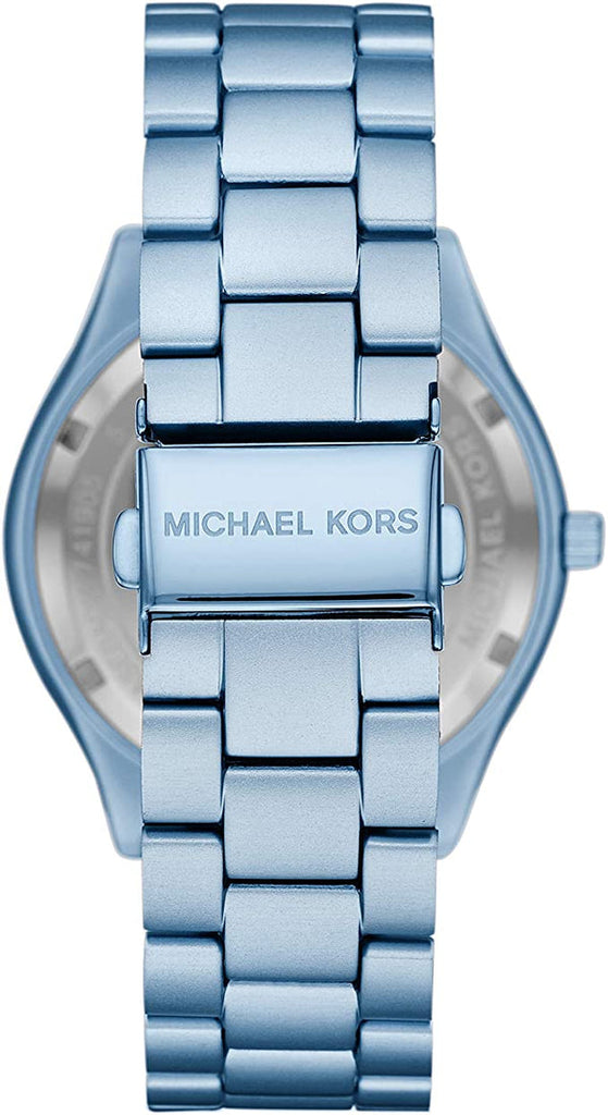 Michael Kors Slim Runway Blue Dial Blue Steel Strap Watch For Women - MK4548 Buy Now By Michael Kors