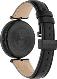 Versace Palazzo Empire Black Dial Black Leather Strap Watch for Women - VCO050017 Buy Now By Versace