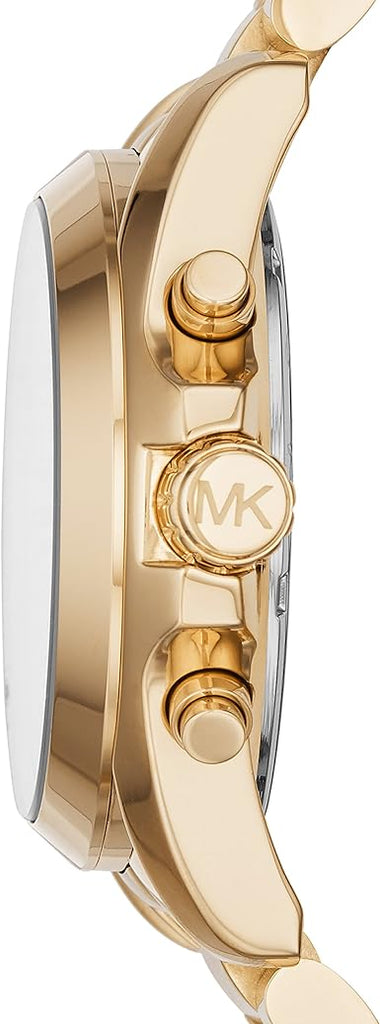 Michael Kors Bradshaw Chronograph White Dial Gold Steel Strap Watch For Women - MK6266 Buy Now By Michael Kors