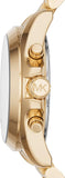 Michael Kors Bradshaw Chronograph White Dial Gold Steel Strap Watch For Women - MK6266 Buy Now By Michael Kors