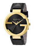 Gucci Interlocking Special Edition Grammy Black Dial Black Leather Strap Watch For Men - YA133208 Buy Now By Gucci