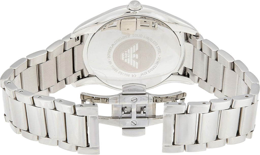 Emporio Armani Valente Quartz Blue Dial Silver Steel Strap Watch For Men - AR11085 Buy Now By Emporio Armani