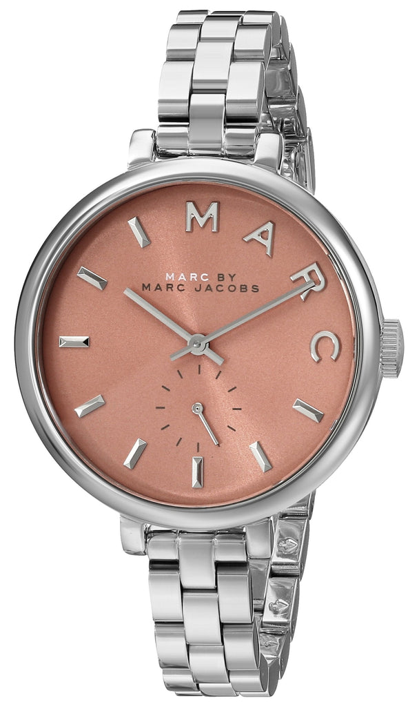 Marc Jacobs Sally Orange Dial Silver Steel Strap Watch for Women - MBM3365 Buy Now By Marc Jacobs