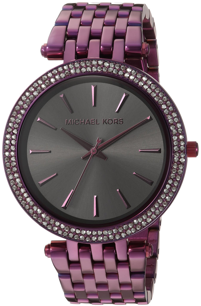 Michael Kors Darci Black Dial Purple Steel Strap Watch for Women - MK3554 Buy Now By Michael Kors