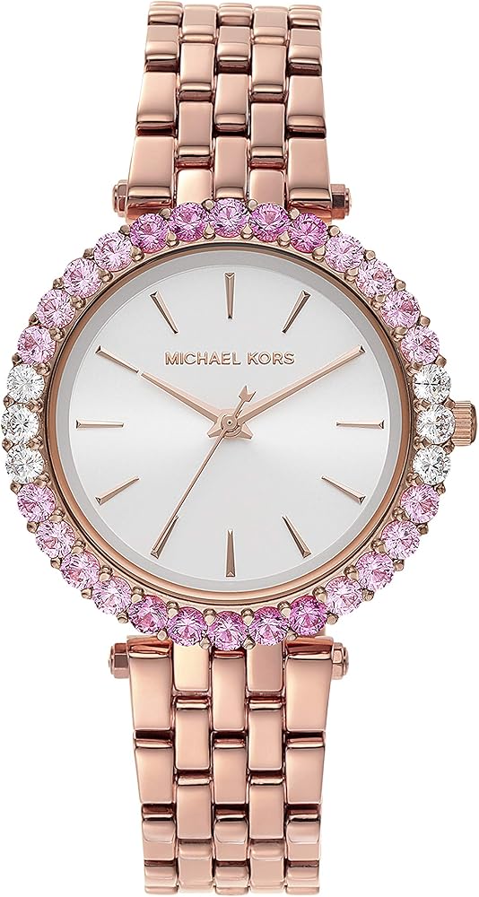 Michael Kors Darci Pave Silver Dial Rose Gold Steel Strap Watch For Women - MK4517 Buy Now By Michael Kors