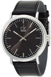Calvin Klein Surround Black Dial Black Leather Strap Watch for Men - K3W211C1 Buy Now By Calvin Klein