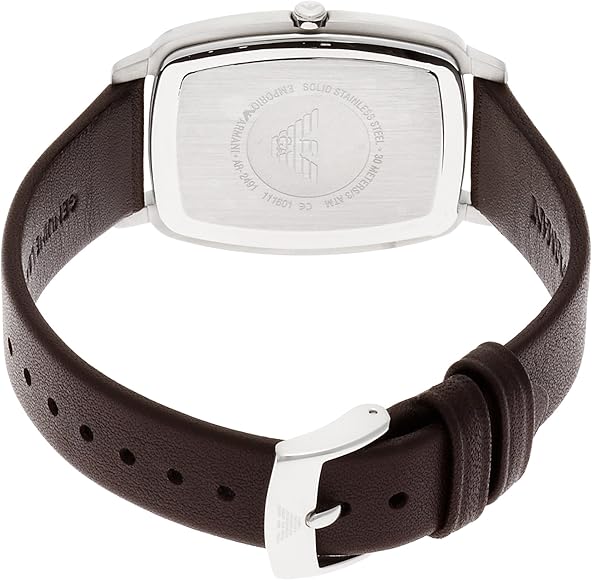 Emporio Armani Retro Quartz Blue Dial Black Leather Strap Watch For Men - AR2491 Buy Now By Emporio Armani