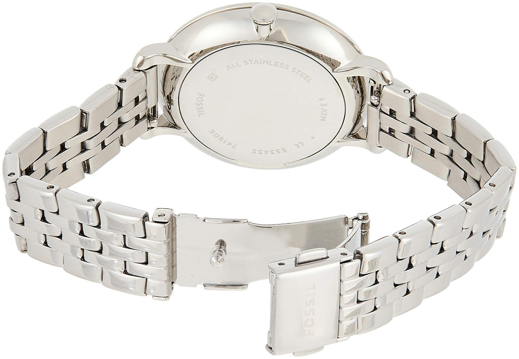 Fossil Jacqueline White Dial Silver Steel Strap Watch for Women - ES3433 Buy Now By Fossil