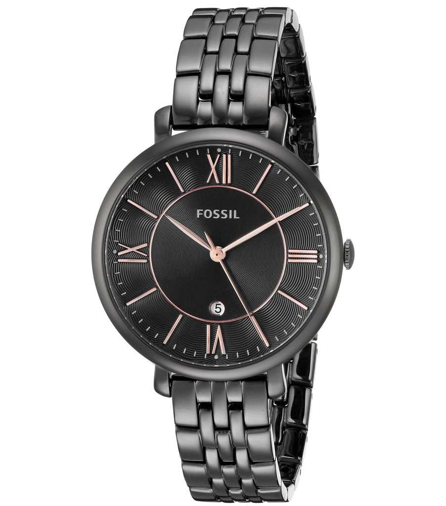 Fossil Jacqueline Black Dial Black Mesh Bracelet Watch for Women - ES3614 Buy Now By Fossil