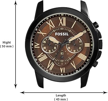 Fossil Grant Chronograph Brown Dial Brown Leather Strap Watch for Men - FS5088 Buy Now By Fossil